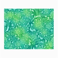 Retro Flower Pattern Design Batik Small Glasses Cloth (2 Sides)