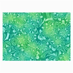 Retro Flower Pattern Design Batik Large Glasses Cloth