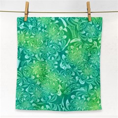 Retro Flower Pattern Design Batik Face Towel