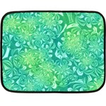 Retro Flower Pattern Design Batik Fleece Blanket (Mini) 35 x27  Blanket