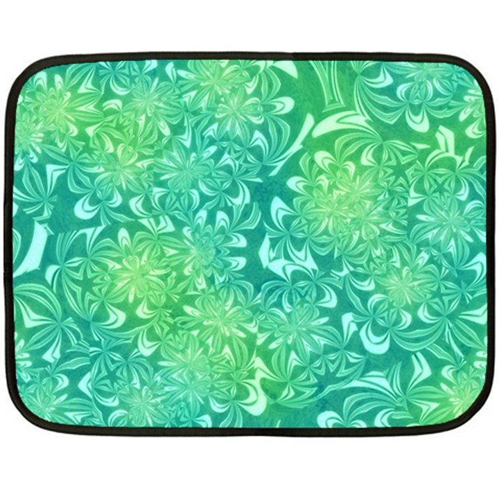 Retro Flower Pattern Design Batik Fleece Blanket (Mini)