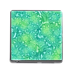 Retro Flower Pattern Design Batik Memory Card Reader (square 5 Slot)