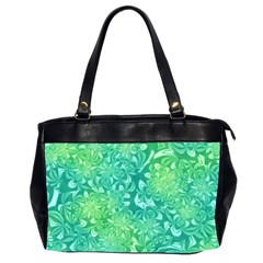 Retro Flower Pattern Design Batik Oversize Office Handbag (2 Sides)