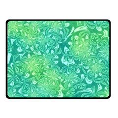 Retro Flower Pattern Design Batik Fleece Blanket (small)