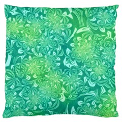 Retro Flower Pattern Design Batik Large Cushion Case (two Sides)