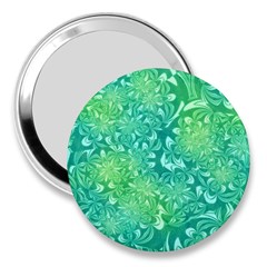 Retro Flower Pattern Design Batik 3  Handbag Mirrors