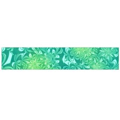 Retro Flower Pattern Design Batik Large Premium Plush Fleece Scarf 