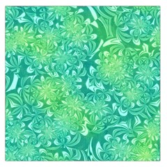 Retro Flower Pattern Design Batik Square Satin Scarf (36  X 36 )