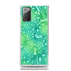 Retro Flower Pattern Design Batik Samsung Galaxy Note 20 Tpu Uv Case