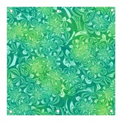 Retro Flower Pattern Design Batik Banner And Sign 3  X 3  by Posterlux