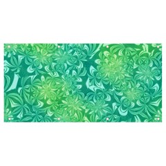 Retro Flower Pattern Design Batik Banner And Sign 8  X 4  by Posterlux