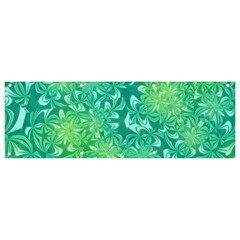 Retro Flower Pattern Design Batik Banner And Sign 9  X 3  by Posterlux