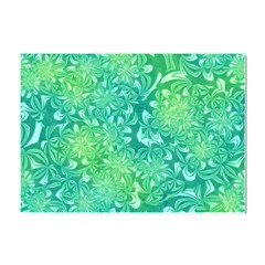 Retro Flower Pattern Design Batik Crystal Sticker (a4) by Posterlux