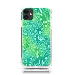 Retro Flower Pattern Design Batik Iphone 11 Tpu Uv Print Case by Posterlux