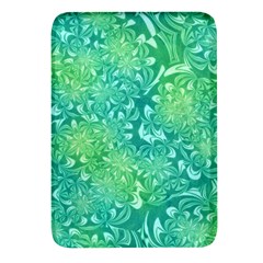 Retro Flower Pattern Design Batik Rectangular Glass Fridge Magnet (4 Pack) by Posterlux