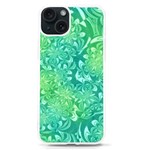 Retro Flower Pattern Design Batik iPhone 15 TPU UV Print Case Front