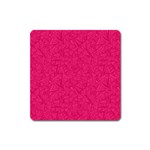 Pink Abstract Crimson Triangle Square Magnet Front