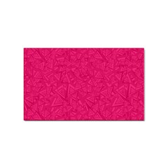 Pink Abstract Crimson Triangle Sticker Rectangular (10 Pack) by Posterlux