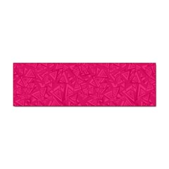 Pink Abstract Crimson Triangle Sticker Bumper (10 Pack) by Posterlux