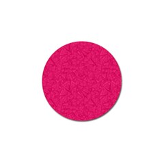 Pink Abstract Crimson Triangle Golf Ball Marker by Posterlux