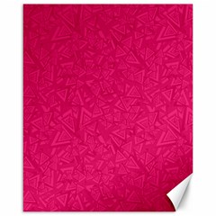 Pink Abstract Crimson Triangle Canvas 16  X 20 