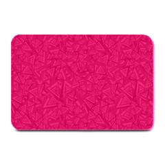 Pink Abstract Crimson Triangle Plate Mats