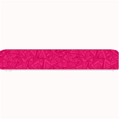 Pink Abstract Crimson Triangle Small Bar Mat