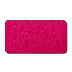 Pink Abstract Crimson Triangle Medium Bar Mat