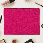 Pink Abstract Crimson Triangle Cosmetic Bag (XL) Back