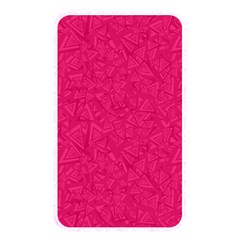 Pink Abstract Crimson Triangle Memory Card Reader (rectangular)