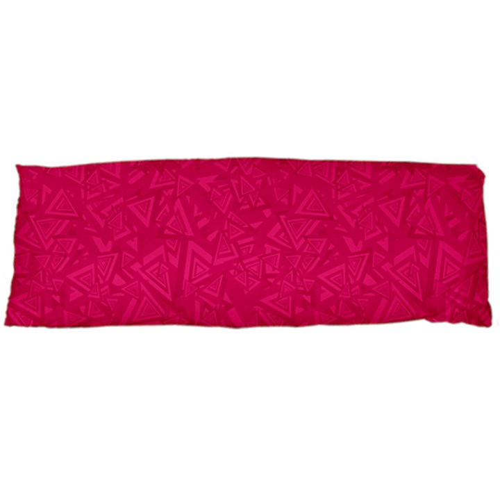 Pink Abstract Crimson Triangle Body Pillow Case (Dakimakura)