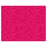 Pink Abstract Crimson Triangle Two Sides Premium Plush Fleece Blanket (Teen Size) 60 x50  Blanket Front