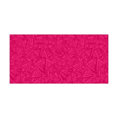 Pink Abstract Crimson Triangle Yoga Headband by Posterlux