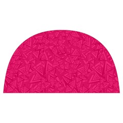 Pink Abstract Crimson Triangle Anti Scalding Pot Cap by Posterlux