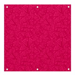 Pink Abstract Crimson Triangle Banner And Sign 4  X 4 