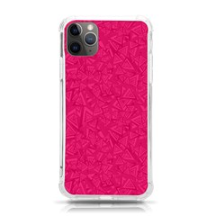 Pink Abstract Crimson Triangle Iphone 11 Pro Max 6 5 Inch Tpu Uv Print Case