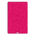 Pink Abstract Crimson Triangle Name Card Style USB Flash Drive Back