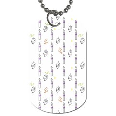 Dreidel Candles Spinning Top Dog Tag (one Side)