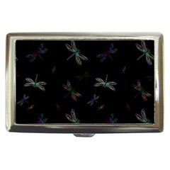 Background Pattern Dragonfly Cigarette Money Case