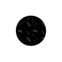 Background Pattern Dragonfly Golf Ball Marker