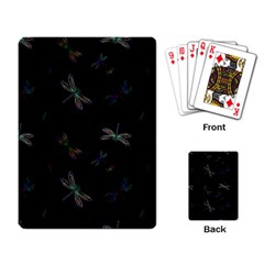 Background Pattern Dragonfly Playing Cards Single Design (rectangle)