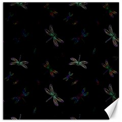 Background Pattern Dragonfly Canvas 20  X 20 