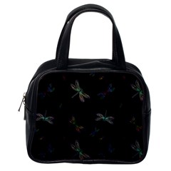 Background Pattern Dragonfly Classic Handbag (one Side)