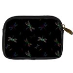 Background Pattern Dragonfly Digital Camera Leather Case Back