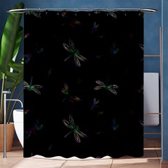 Background Pattern Dragonfly Shower Curtain 60  X 72  (medium) 