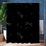 Background Pattern Dragonfly Shower Curtain 60  x 72  (Medium)  60 x72  Curtain