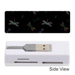 Background Pattern Dragonfly Memory Card Reader (Stick) Front