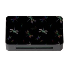 Background Pattern Dragonfly Memory Card Reader With Cf by Posterlux