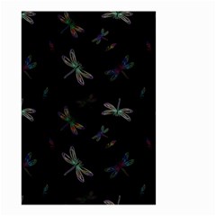 Background Pattern Dragonfly Small Garden Flag (two Sides)