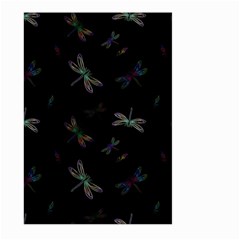 Background Pattern Dragonfly Large Garden Flag (two Sides)